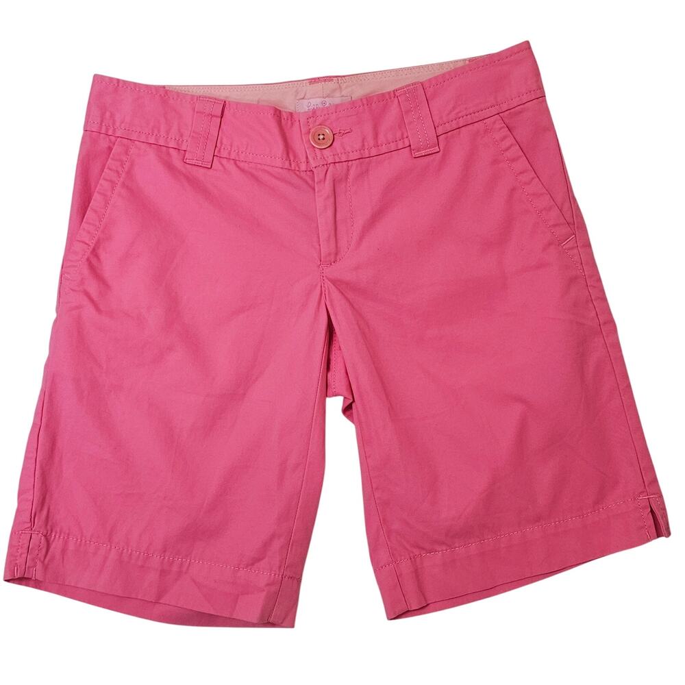 Lilly Pulitzer NWT Resort Bermuda Shorts Hotty Pink Size 0